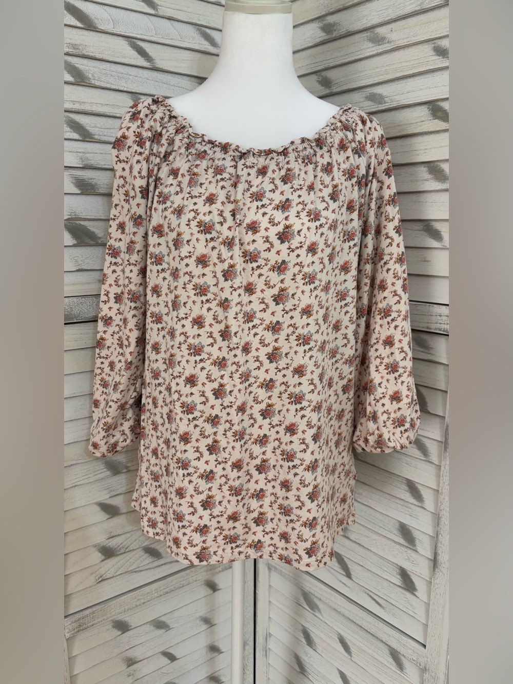 Lauren Ralph Lauren Pink Floral Off-Shoulder Blouse